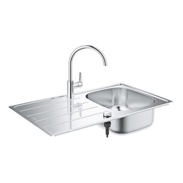 GROHE 31562SD1 - Zestaw zlewozmywaka i baterii kuchennej BAU 860 x 500 mm stal nierdzewna