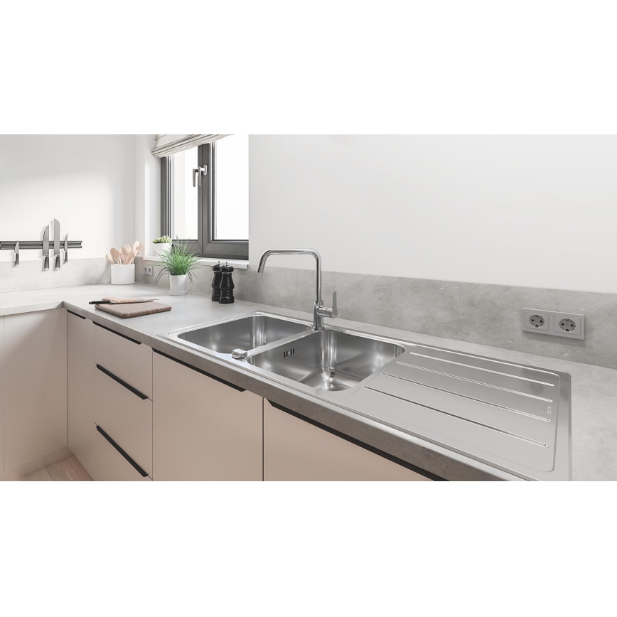 GROHE 31588SD1 - Zlewozmywak K500 1160 × 500 mm ze stali nierdzewnej