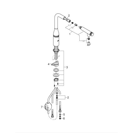 GROHE 31615000 - Bateria zlewozmywakowa ESSENCE SMARTCONTROL 366 mm, chrom błyszczący