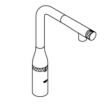 GROHE 31615000 - Bateria zlewozmywakowa ESSENCE SMARTCONTROL 366 mm, chrom błyszczący