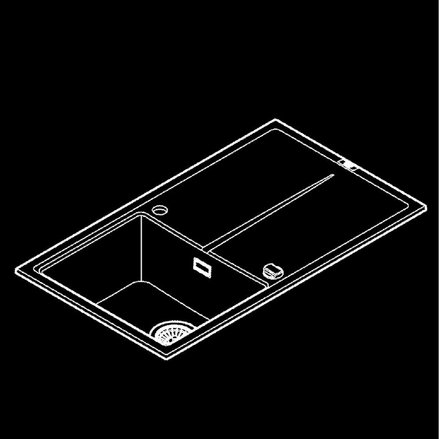 GROHE 31640AP0 - Zlewozmywak kompozytowy K400 860 × 500 mm czarny