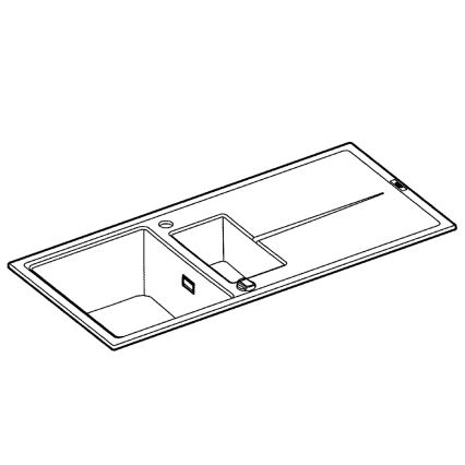 GROHE 31642AP0 - Zlewozmywak K400 1000 × 500 mm granit/czarny