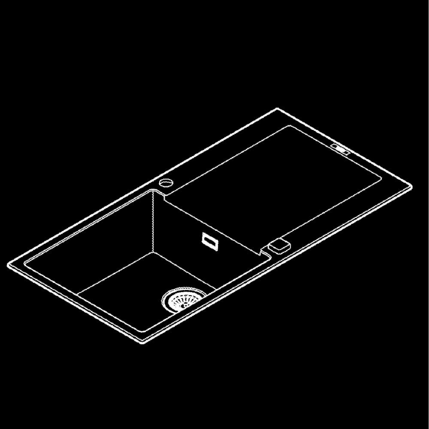 GROHE 31645AP0 - Zlewozmywak K500 1000 × 500 mm kamień/czarny