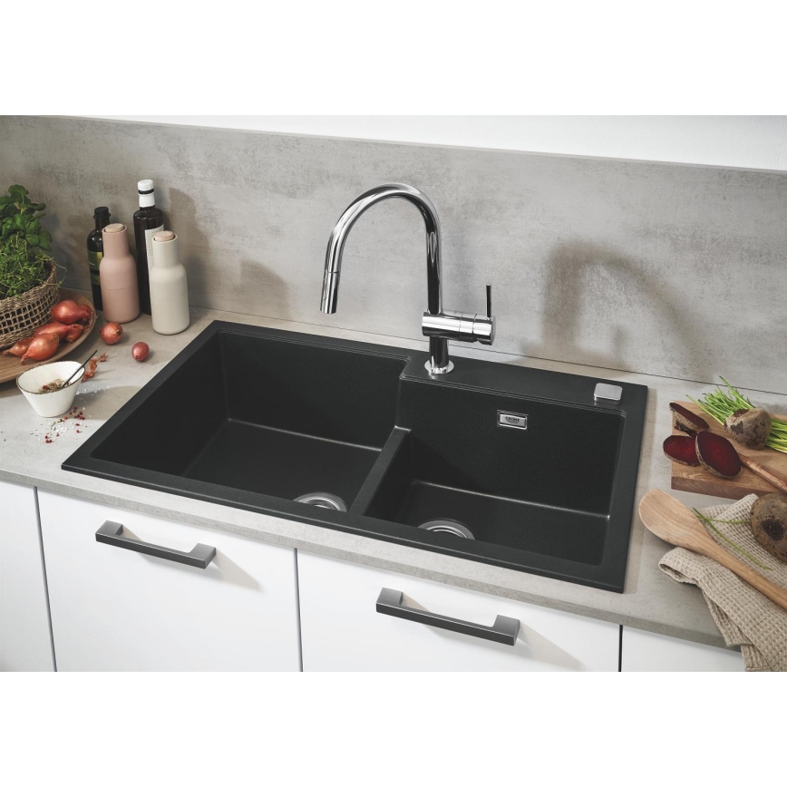GROHE 31649AP0 - Zlewozmywak kompozytowy K500 860 × 500 mm czarny
