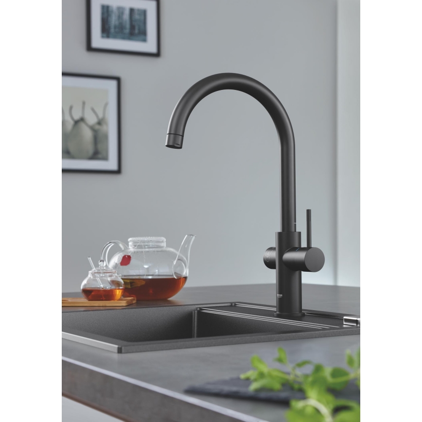 GROHE 31651AP0 - Zlewozmywak kompozytowy K700 560 × 510 mm czarny