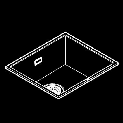 GROHE 31653AP0 - Zlewozmywak K700U 457 × 406 mm kamień/czarny