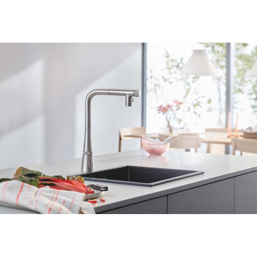 GROHE 31653AP0 - Zlewozmywak K700U 457 × 406 mm kamień/czarny