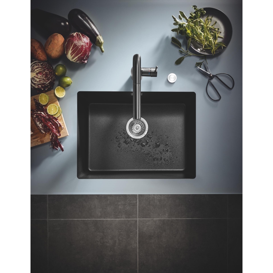 GROHE 31655AP0 - Zlewozmywak kompozytowy K700U 610 × 460 mm czarny