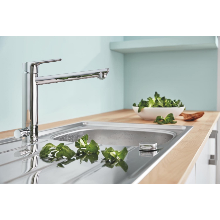 GROHE 31696000 - Bateria kuchenna BAUEDGE, błyszczący chrom