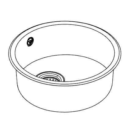 GROHE 31720SD0 - Zlewozmywak K200 440 x 440 x 180 stal nierdzewna