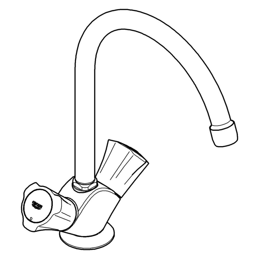 GROHE 31831001 - Bateria zlewozmywakowa COSTA L, błyszczący chrom