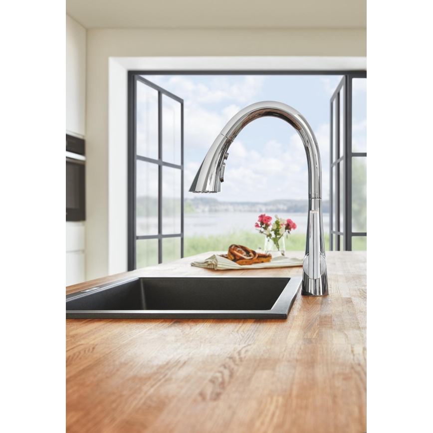 GROHE 32294002 - Bateria zlewozmywakowa ZEDRA 401 mm, chrom błyszczący