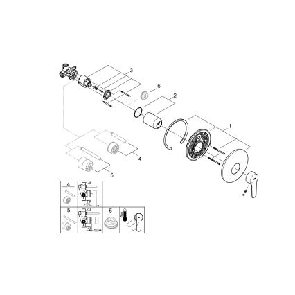 GROHE 32590002 - Bateria prysznicowa START, polerowany chrom