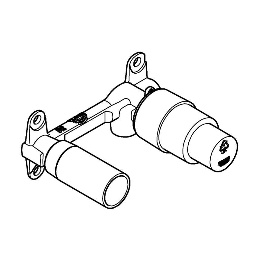 GROHE 32635000 - Bateria podtynkowa DN 15 DR- mosiądz