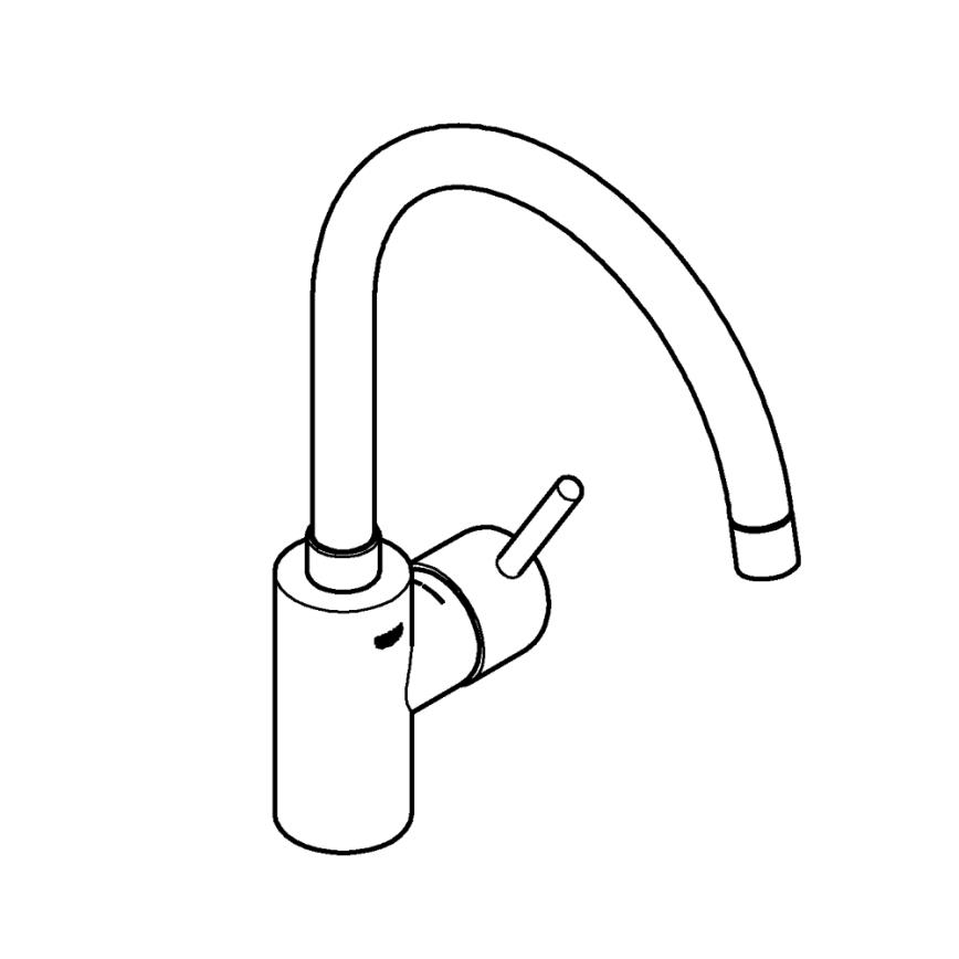 GROHE 32661003 - Bateria zlewozmywakowa CONCETTO, chrom błyszczący