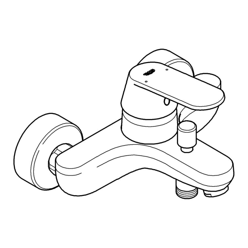 GROHE 32831000 - Bateria wannowa EUROSMART COSMOPOLITAN DN 15, błyszczący chrom