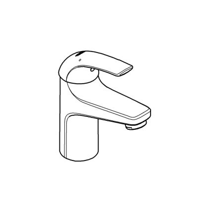 GROHE 32848000 - Bateria umywalkowa BAUCURVE chrom błyszczący