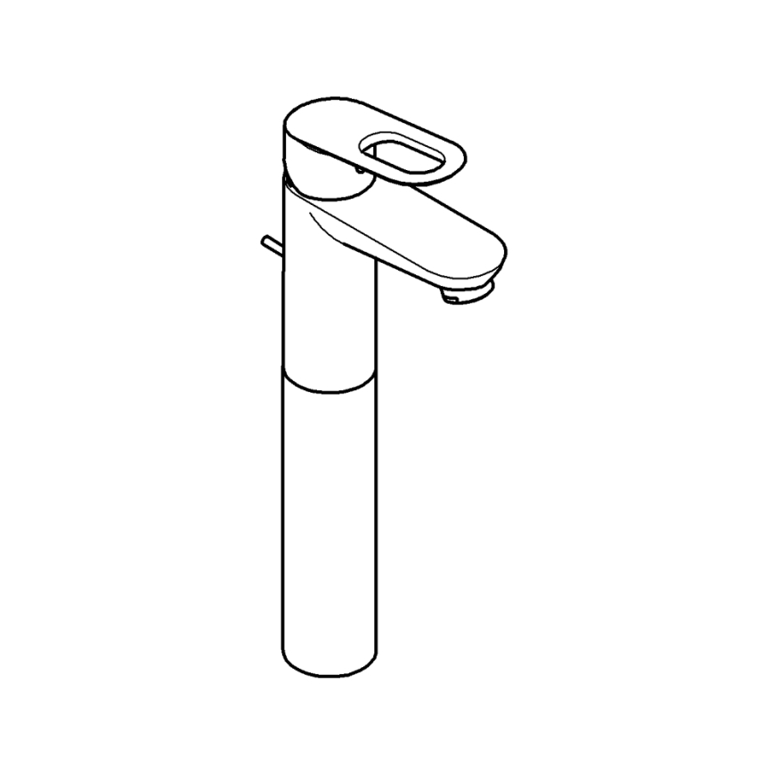 GROHE 32856000 - Bateria umywalkowa BAULOOP 12” chrom błyszczący