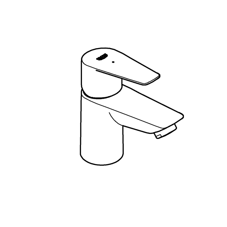 GROHE 32861001 - Bateria stojąca BAUEDGE 131 mm chrom błyszczący