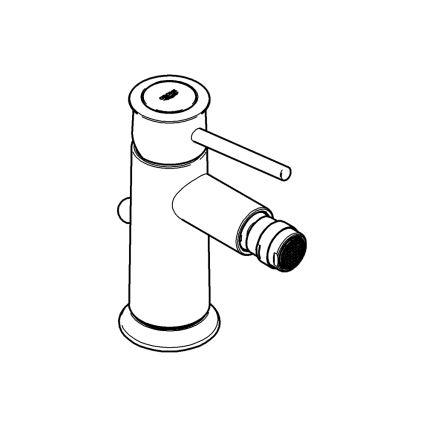 GROHE 32864000 - Bateria bidetowa BAUCLASSIC, chrom błyszczący