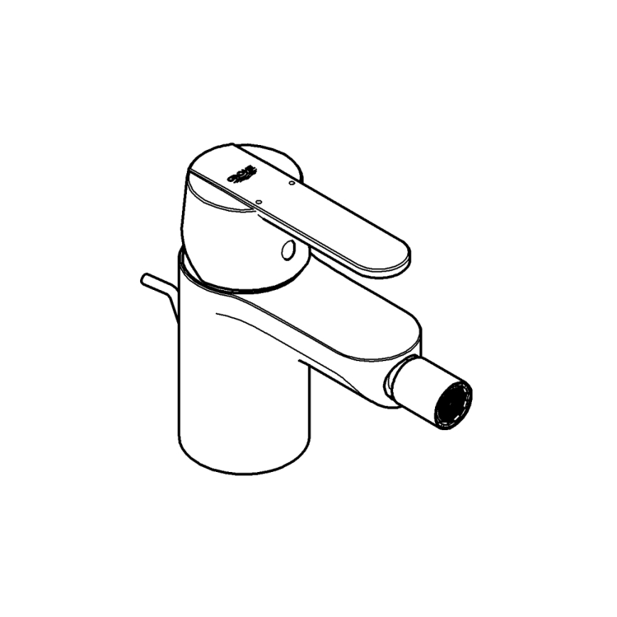 GROHE 32885000 - Bateria bidetowa GET DN 15 chrom błyszczący