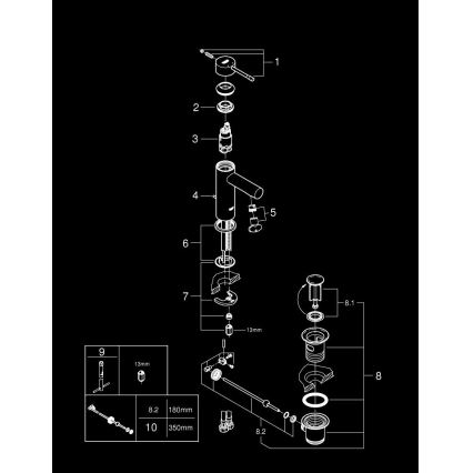 GROHE 32898001 - Bateria umywalkowa ESSENCE DN 15, chrom błyszczący
