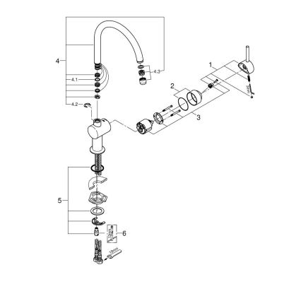GROHE 32917GN0 - Bateria zlewozmywakowa A złota