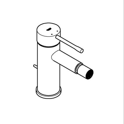 GROHE 32935DC1 - Bateria bidetowa ESSENCE stal nierdzewna
