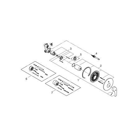 GROHE 33305002 - Bateria wannowa DN 15, chrom błyszczący