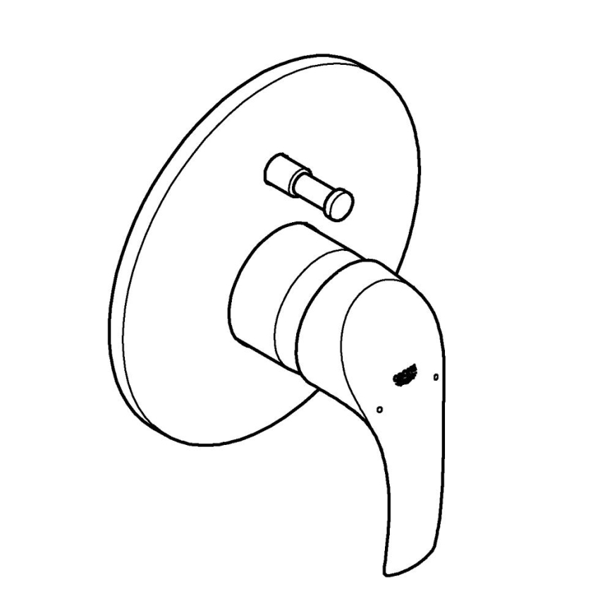 GROHE 33305002 - Bateria wannowa DN 15, chrom błyszczący