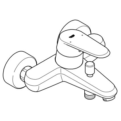 GROHE 33390002 - Bateria wannowa EURODISC COSMOPOLITAN DN 15, chrom błyszczący