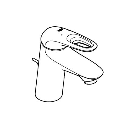 GROHE 33558LS3 - Bateria umywalkowa EUROSTYLE, rozmiar S, biała