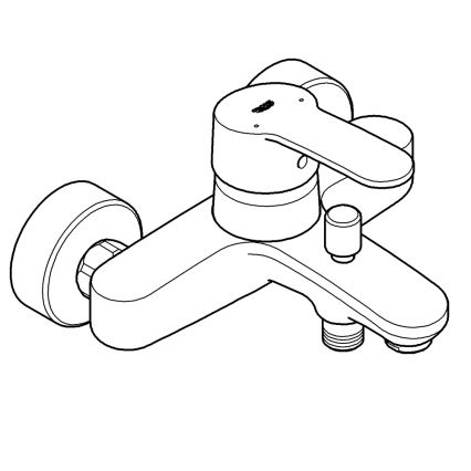 GROHE 33591002 - Bateria wannowa EUROSTYLE COSMOPOLITAN, chrom błyszczący