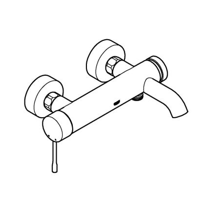 GROHE 33624GN1 - Bateria wannowa ESSENCE 193 mm, szczotkowane złoto