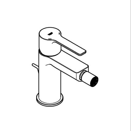 GROHE 33848001 - Bateria bidetowa LINEARE DN 15 chrom błyszczący