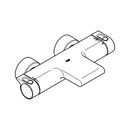 GROHE 34174001 - Termostatyczna bateria wannowa GROHTHERM 2000 172 mm chrom błyszczący