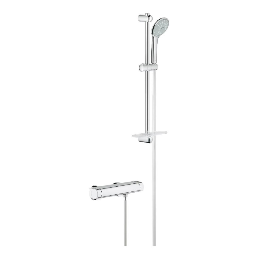 GROHE 34195001 - bateria termostatyczna GROHTHERM 2000 z zestawem prysznicowym EUPHORIA 110 chrom