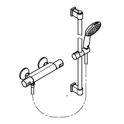 GROHE 34597001 - Termostatyczna bateria prysznicowa PRECISION START DN 15 chrom