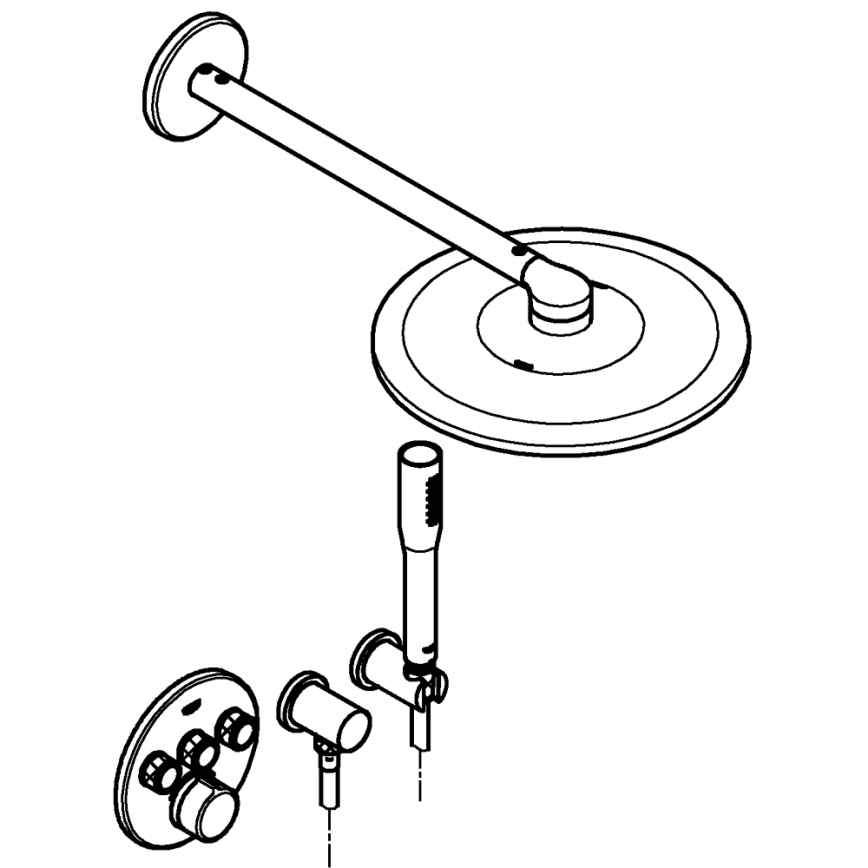 GROHE 34709000 - Zestaw prysznicowy SMARTCONTROL Perfect, chrom błyszczący