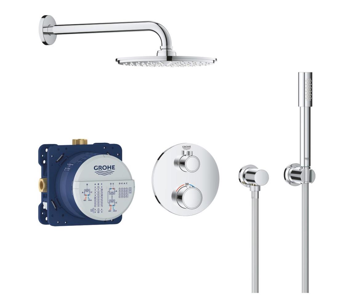 GROHE 34732000 - Zestaw prysznicowy GROHTHERM RAINSHOWER COSMOPOLITAN 210 286 mm chrom