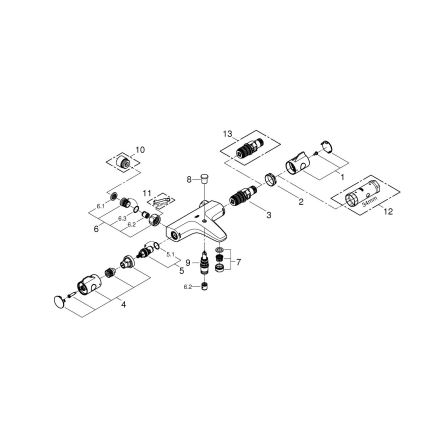 GROHE 34754000 - Termostatyczna bateria wannowa GROHTHERM 800 DN 15 chrom błyszczący