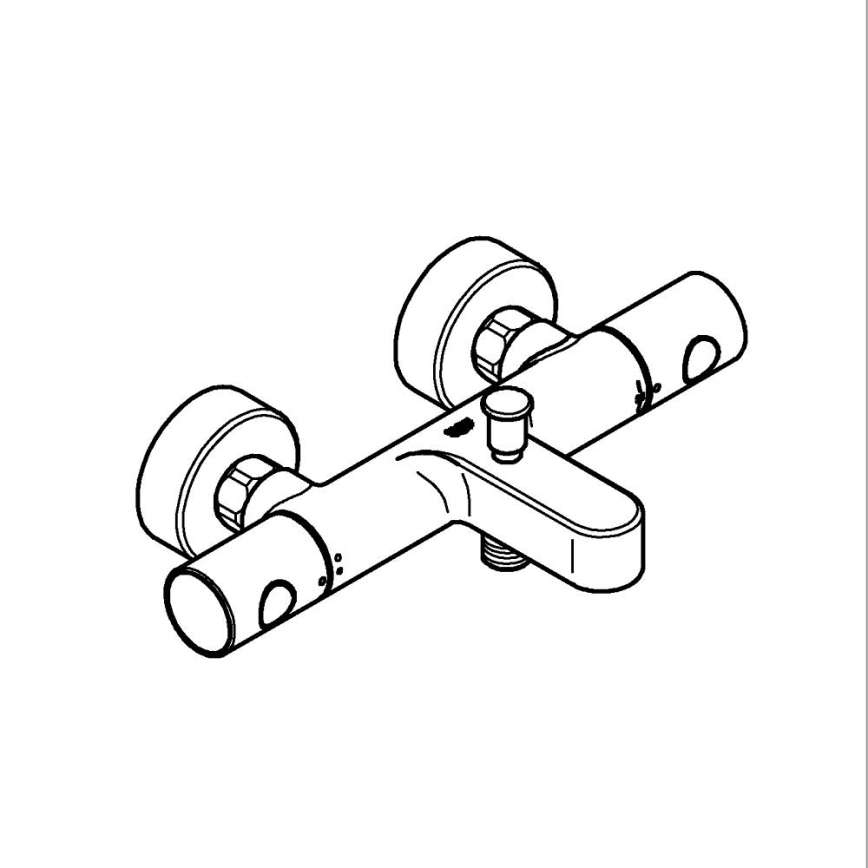 GROHE 34766000 - termostatowa bateria wannowa GROHTHERM 800 COSMOPOLITAN DN 15, chrom
