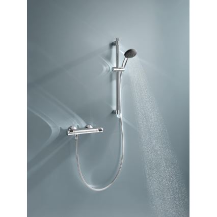 GROHE 34800001 - Zestaw prysznicowy z baterią termostatyczną PRECISION FLOW 600 mm błyszczący chrom