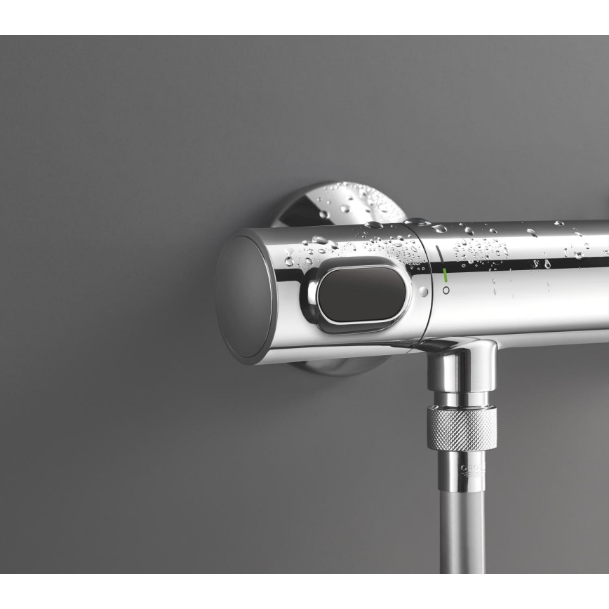 GROHE 34800001 - Zestaw prysznicowy z baterią termostatyczną PRECISION FLOW 600 mm błyszczący chrom