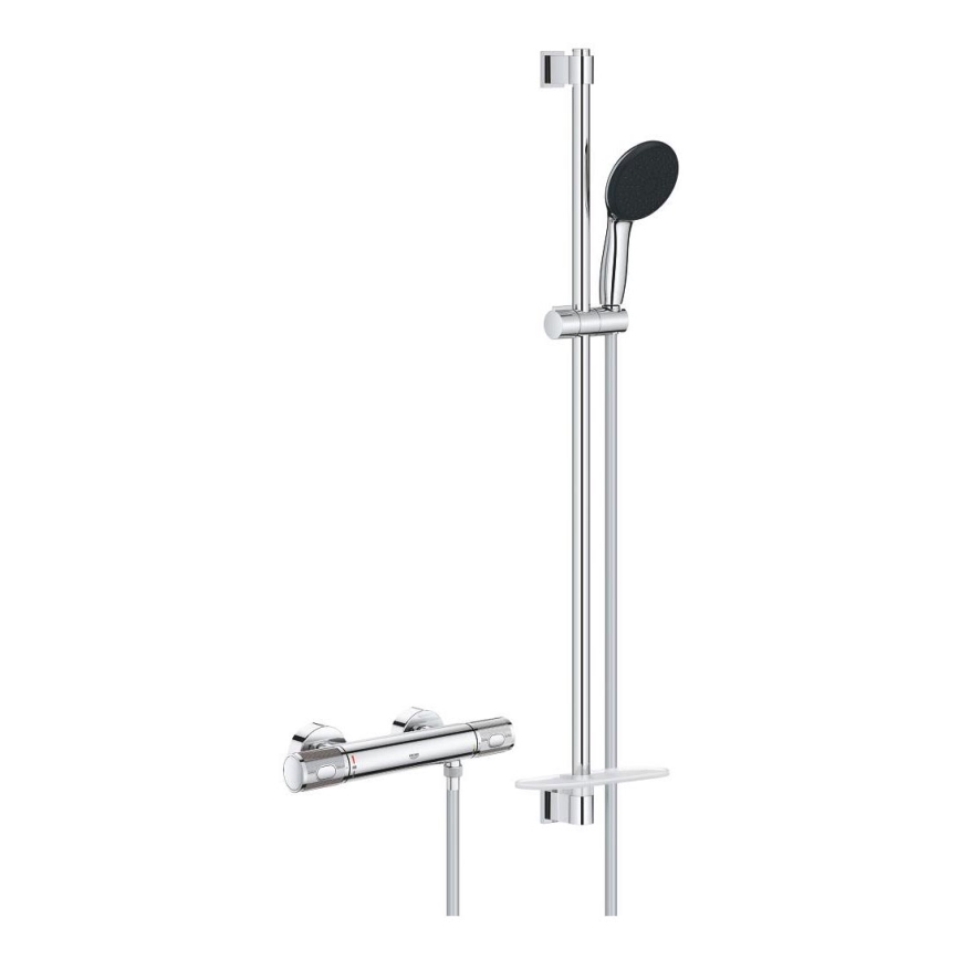 GROHE 34853001-Termostatyczna bateria prysznicowa PRECISION FEEL + zestaw 90 cm chrom