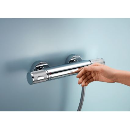 GROHE 34853001-Termostatyczna bateria prysznicowa PRECISION FEEL + zestaw 90 cm chrom