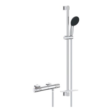 GROHE 34853001 - Zestaw prysznicowy z baterią termostatyczną PRECISION FEEL+ 90 cm, chrom błyszczący