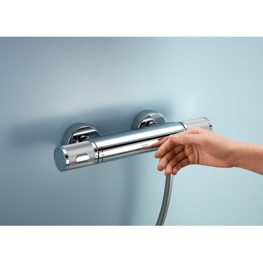 GROHE 34853001 - Zestaw prysznicowy z baterią termostatyczną PRECISION FEEL+ 90 cm, chrom błyszczący