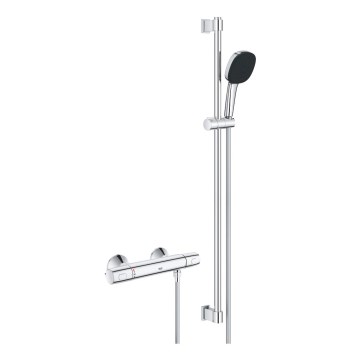 GROHE 34855003 - Zestaw prysznicowy z baterią termostatyczną PRECISION TREND 150 mm, błyszczący chrom