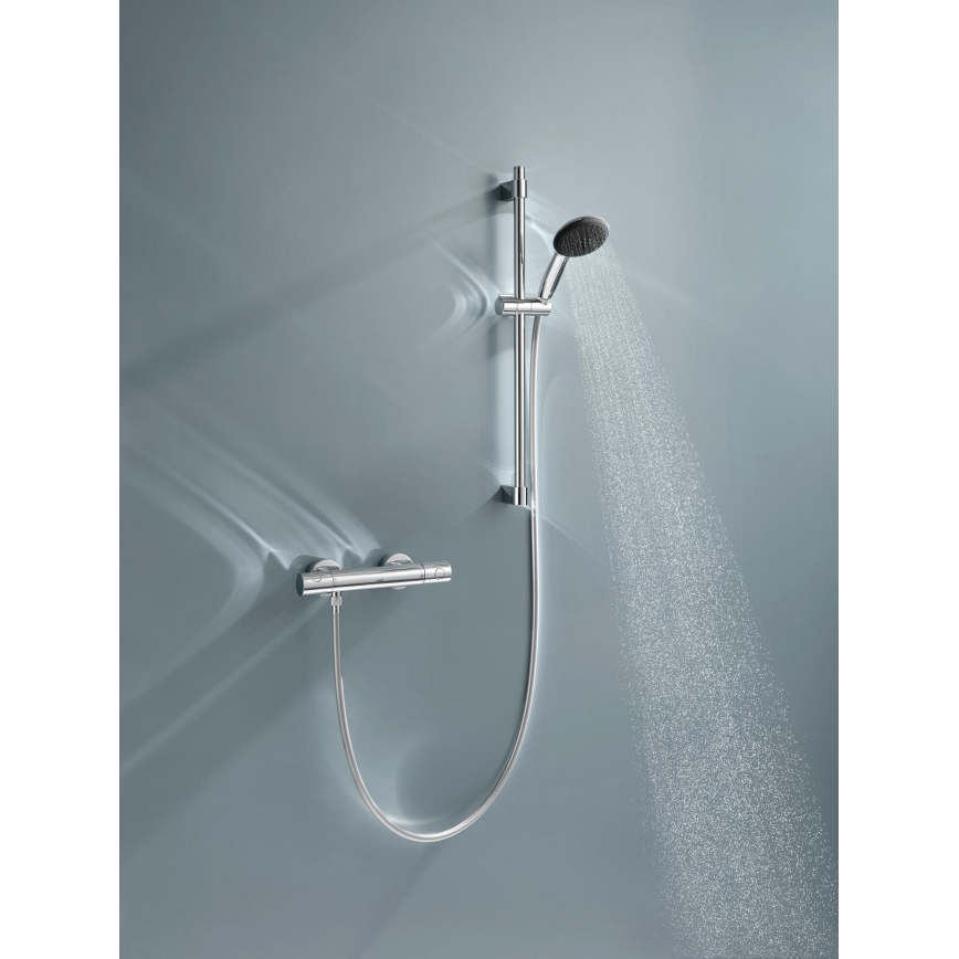 GROHE 34856000 - Zestaw prysznicowy z baterią termostatyczną PRECISION GET 600 mm błyszczący chrom